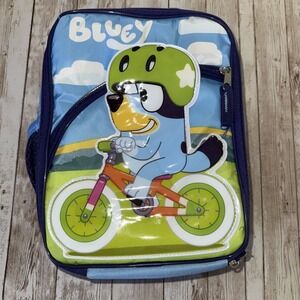 BLUEY Kids Insulated Lunch Box BPA-Free Multi-Pocket School NWT